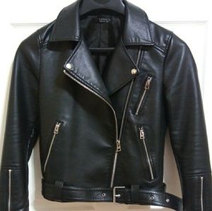 TOPSHOP faux leather jacket